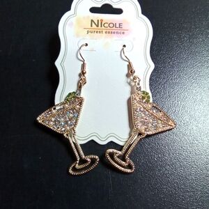 Cocktail Rhinestone Earrings